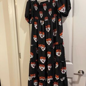 Dressed in Lala tiger dress